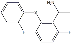 1-{2-fluoro-6-[(2-fluorophenyl)sulfanyl]phenyl}ethan-1-amine Structure
