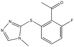 1-{2-fluoro-6-[(4-methyl-4H-1,2,4-triazol-3-yl)sulfanyl]phenyl}ethan-1-one