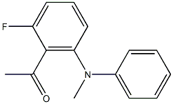 1-{2-fluoro-6-[methyl(phenyl)amino]phenyl}ethan-1-one Structure