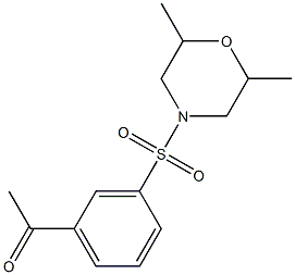  1-{3-[(2,6-dimethylmorpholine-4-)sulfonyl]phenyl}ethan-1-one