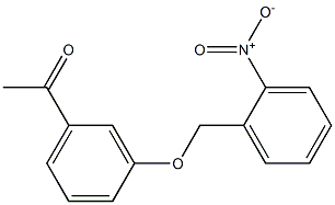 1-{3-[(2-nitrobenzyl)oxy]phenyl}ethanone,,结构式