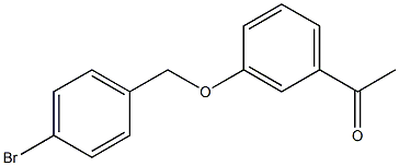 1-{3-[(4-bromobenzyl)oxy]phenyl}ethanone Structure