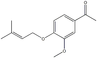 1-{3-methoxy-4-[(3-methylbut-2-enyl)oxy]phenyl}ethanone Structure