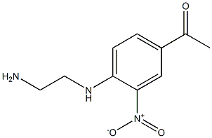 1-{4-[(2-aminoethyl)amino]-3-nitrophenyl}ethanone Struktur