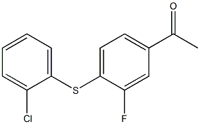 1-{4-[(2-chlorophenyl)sulfanyl]-3-fluorophenyl}ethan-1-one