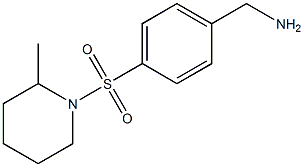  1-{4-[(2-methylpiperidin-1-yl)sulfonyl]phenyl}methanamine