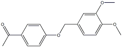 1-{4-[(3,4-dimethoxybenzyl)oxy]phenyl}ethanone Struktur