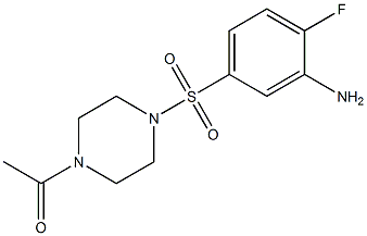  1-{4-[(3-amino-4-fluorobenzene)sulfonyl]piperazin-1-yl}ethan-1-one