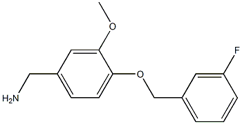 1-{4-[(3-fluorobenzyl)oxy]-3-methoxyphenyl}methanamine