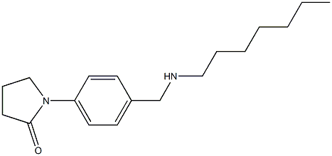 1-{4-[(heptylamino)methyl]phenyl}pyrrolidin-2-one Structure