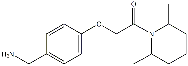 1-{4-[2-(2,6-dimethylpiperidin-1-yl)-2-oxoethoxy]phenyl}methanamine|