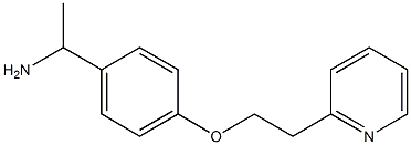 1-{4-[2-(pyridin-2-yl)ethoxy]phenyl}ethan-1-amine Structure