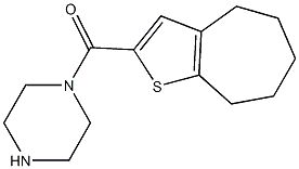 1-{4H,5H,6H,7H,8H-cyclohepta[b]thiophen-2-ylcarbonyl}piperazine Structure