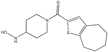1-{4H,5H,6H,7H,8H-cyclohepta[b]thiophen-2-ylcarbonyl}piperidine-4-hydroxylamine 结构式