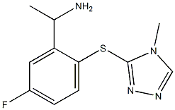  1-{5-fluoro-2-[(4-methyl-4H-1,2,4-triazol-3-yl)sulfanyl]phenyl}ethan-1-amine