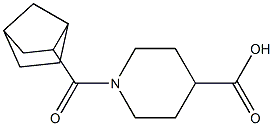 1-{bicyclo[2.2.1]heptan-2-ylcarbonyl}piperidine-4-carboxylic acid 结构式