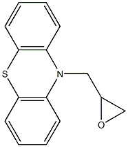 10-(oxiran-2-ylmethyl)-10H-phenothiazine Struktur