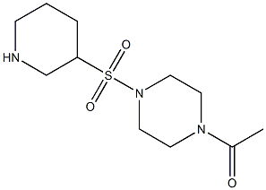1-acetyl-4-(piperidin-3-ylsulfonyl)piperazine 化学構造式