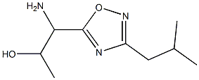 1-amino-1-[3-(2-methylpropyl)-1,2,4-oxadiazol-5-yl]propan-2-ol 化学構造式