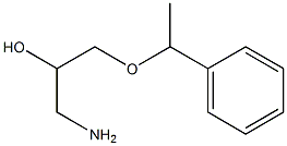 1-amino-3-(1-phenylethoxy)propan-2-ol Struktur