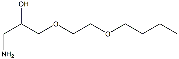 1-amino-3-(2-butoxyethoxy)propan-2-ol,,结构式