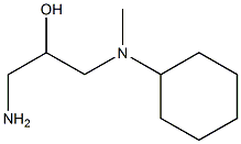 1-amino-3-[cyclohexyl(methyl)amino]propan-2-ol 化学構造式