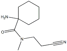 1-amino-N-(2-cyanoethyl)-N-methylcyclohexane-1-carboxamide Structure