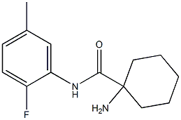 1-amino-N-(2-fluoro-5-methylphenyl)cyclohexane-1-carboxamide Structure