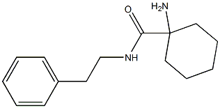 1-amino-N-(2-phenylethyl)cyclohexanecarboxamide Structure