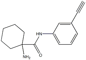 1-amino-N-(3-ethynylphenyl)cyclohexanecarboxamide