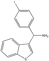 1-benzothiophen-3-yl(4-iodophenyl)methanamine Structure