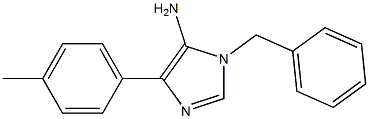 1-benzyl-4-(4-methylphenyl)-1H-imidazol-5-amine 化学構造式