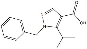 1-benzyl-5-(propan-2-yl)-1H-pyrazole-4-carboxylic acid Structure