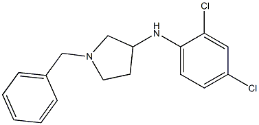 1-benzyl-N-(2,4-dichlorophenyl)pyrrolidin-3-amine Struktur