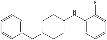 1-benzyl-N-(2-fluorophenyl)piperidin-4-amine 化学構造式