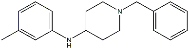 1-benzyl-N-(3-methylphenyl)piperidin-4-amine Struktur