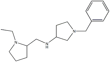 1-benzyl-N-[(1-ethylpyrrolidin-2-yl)methyl]pyrrolidin-3-amine Struktur