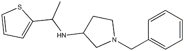 1-benzyl-N-[1-(thiophen-2-yl)ethyl]pyrrolidin-3-amine Structure