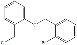 1-bromo-2-[2-(chloromethyl)phenoxymethyl]benzene,,结构式