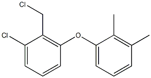 1-chloro-2-(chloromethyl)-3-(2,3-dimethylphenoxy)benzene,,结构式