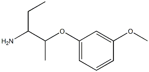 1-ethyl-2-(3-methoxyphenoxy)propylamine Structure