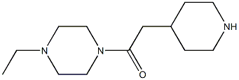 1-ethyl-4-(piperidin-4-ylacetyl)piperazine Structure