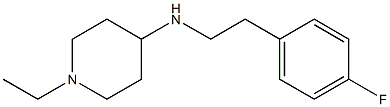 1-ethyl-N-[2-(4-fluorophenyl)ethyl]piperidin-4-amine,,结构式