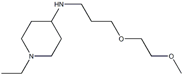 1-ethyl-N-[3-(2-methoxyethoxy)propyl]piperidin-4-amine,,结构式