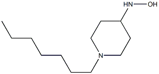 1-heptylpiperidine-4-hydroxylamine 结构式