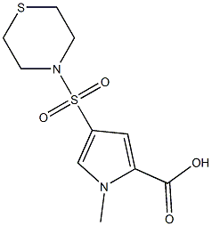 1-methyl-4-(thiomorpholine-4-sulfonyl)-1H-pyrrole-2-carboxylic acid