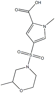 1-methyl-4-[(2-methylmorpholin-4-yl)sulfonyl]-1H-pyrrole-2-carboxylic acid