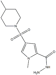 1-methyl-4-[(4-methylpiperidin-1-yl)sulfonyl]-1H-pyrrole-2-carbohydrazide