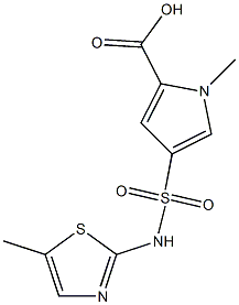  1-methyl-4-[(5-methyl-1,3-thiazol-2-yl)sulfamoyl]-1H-pyrrole-2-carboxylic acid