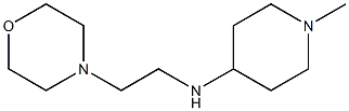 1-methyl-N-[2-(morpholin-4-yl)ethyl]piperidin-4-amine,,结构式